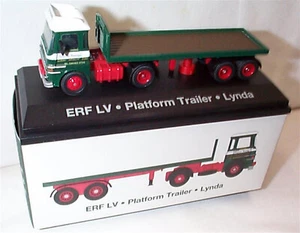1:76 Scale Atlas Editions 4649123 ERF LV Platform Trailer Lynda Eddie Stobart - Picture 1 of 1