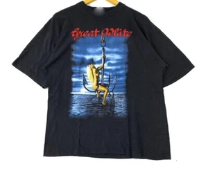 T-shirt uomo GRANDE BIANCA con gancio 1991 cotone nero tutte le taglie - Foto 1 di 3