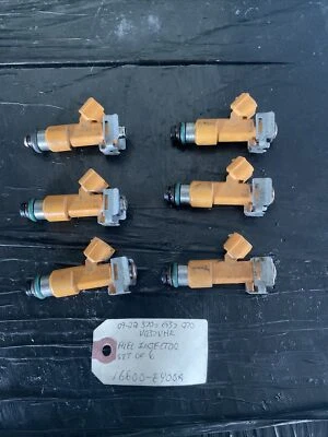 09-22 Nissan 370z Infiniti G37 Q70 VQ37VHR Juego de 6 inyectores de combustible 16600-EY00A Foto 1 de 4