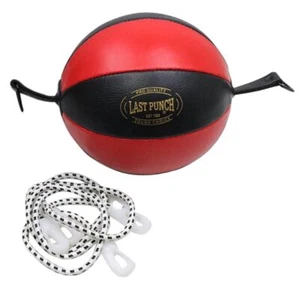 Last Punch Black & Red Pro Sport Boxe Allenamento Punching Nero Doppia Fine Spee - Foto 1 di 1