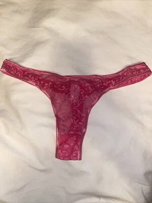 Bragas de bikini vintage Fredrick’s of Hollywood rosa de encaje talla XL Foto 1 de 4