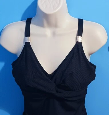 Fantasie Ottawa Underwired Twist Swimsuit with Adjustable Legs US 34DD  - Image 1 of 4