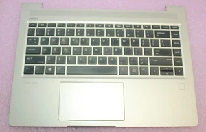 Genuine HP ProBook 445 G7 Laptop Palmrest with Keyboard + Touchpad 4BX8JTATP10 - Picture 1 of 2