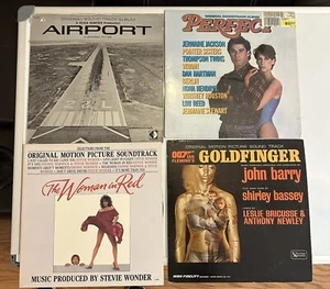 Vinyl Lot of 4 LPs Original Soundtracks GOLDFINGER, Airport, Woman in Red - Imagen 1 de 14