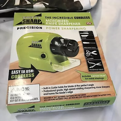 Swifty Sharp Knife Sharpener Motorized Power w/Box cordless precision T2 - Image 1 of 4