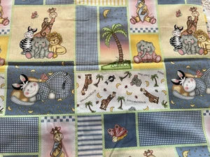Tela Vicki Carpintero Bazooples Primavera Bebé Animales Algodón 6 Yardas 42" - Imagen 1 de 14