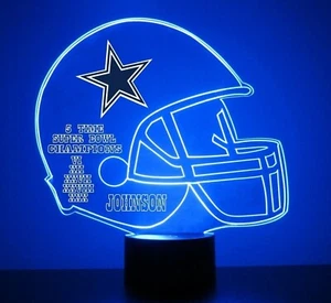 Dallas Cowboys Night Light, NFL Football LED Sports Fan Lamp, Personalized Free - Picture 1 of 12