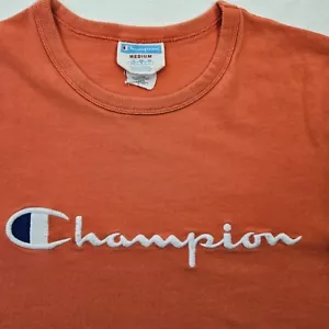 Vintage 90s Champion Embroidered Spell Out Herren T-Shirt Size Med - Bild 1 von 11