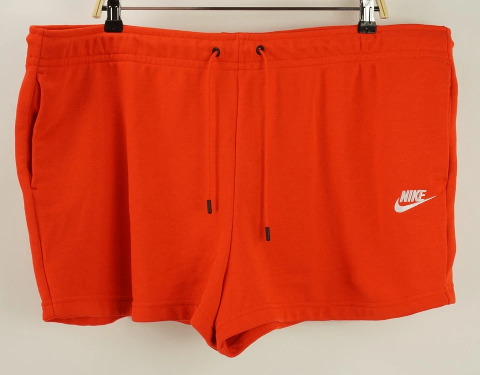 Nike Sportswear Essential Women's XXL Red French Terry Shorts Sweat Shorts