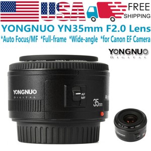 YONGNUO YN 35mm F2 Full-frame  Auto Focus Manual Focus Lens for Canon EOS EF