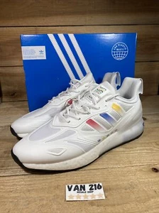 NEW: SZ 12: ADIDAS MEN'S ORIGINALS ZX 2K BOOST 2.0 RUNNING SHOES: GY8067 - Picture 1 of 9