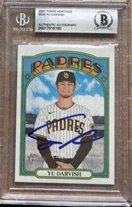 Yu Darvish Autografo 2021 Topps Heritage #535 Beckett - Foto 1 di 1