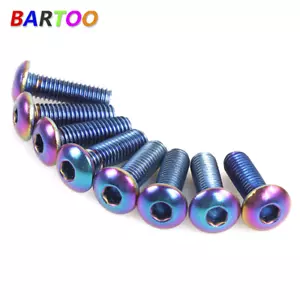 Kit de tornillos para volante de coche de carreras Neo Cromo 8 piezas M5x0,8 pernos cabeza redonda - Imagen 1 de 12