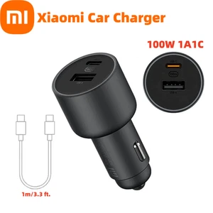 Véritable Xiaomi Chargeur Voiture 1A1C 100W Charge Rapide QC Chargeur Adaptateur - Photo 1 sur 7