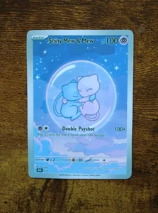Tarjeta Bubble Shiny Mew & Mew - Pokemon Bubble Custom Fan Art ACG HÁGALO USTED MISMO - Imagen 1 de 1
