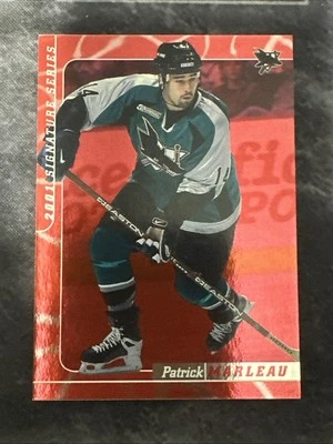 2000-01 BAP Signature Series Ruby Parallel 55 Patrick Marleau San Jose Sharks - Image 1 of 2