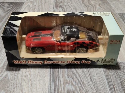 1963 CHEVY CORVETTE STINGRAY SPLIT WINDOW 1:24 Diecast Crown Premiums JJ KELLER - Image 1 of 3