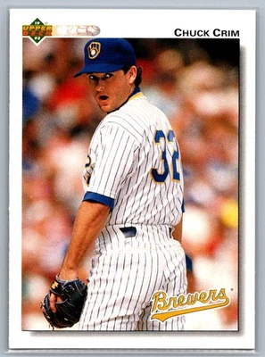 1992 Upper Deck #496 Chuck Crim - Image 1 of 2