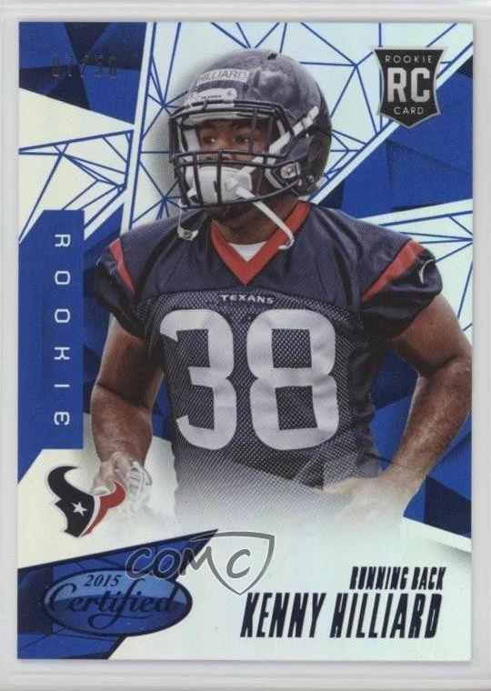 2015 Certified Rookies Mirror Blue /50 Kenny Hilliard #159 Rookie RC - Image 1 of 2
