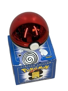 Vintage 1999 Pokemon Burger King 23K Gold Plated Card Pokeball Poliwhirl - OPEN - Bild 1 von 2