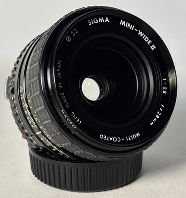 Sigma Mini-Wide II 28mm f/2.8 Wide-Angle Lens - Olympus OM Mount - vgc - Image 1 of 4