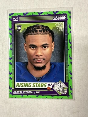 Adonai Mitchell RC 2024 Score Halloween Rising Stars Bats #1 Colts - Image 1 of 2