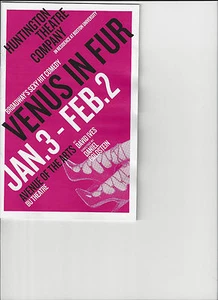 Venus in Fur playbill/program Hunington Theatre Boston tour production 2014 - Picture 1 of 1