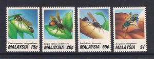 (MNH9X154) MALAYSIA 1991 Insects Wasps complete set MNH - Picture 1 of 1