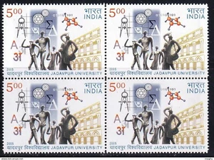 India 2005 Jadavpur University Kolkata Art Geometry Science Physics Stamp Blk/4 - Picture 1 of 2