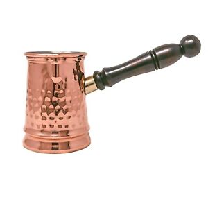 Indian Traditional Copper Mug with Long Wooden Handle 500 ml 