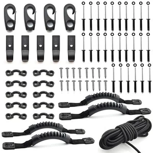 Kayak Carry Handle Rigging Kit - 4 Pcs Kayak Canoe Carry Handles with Rivet P... - Picture 1 of 7
