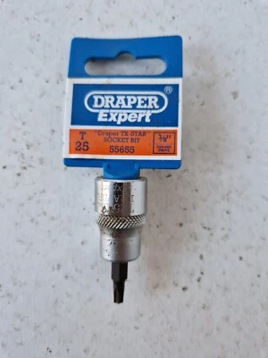 T25 Torx Socket 3/8 Drive Draper Expert TX-STAR Socket Bit - Image 1 of 4