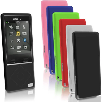 Silicone Gel Skin Case for Sony Walkman NWZ-A15 A17 Rubber Cover + Screen Prot - Image 1 of 4