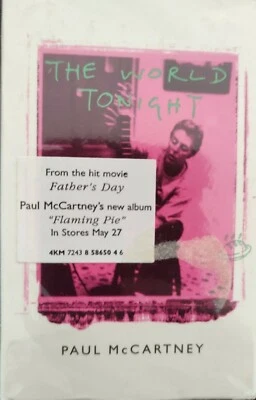 PAUL McCARTNEY New Sealed Cassette Single THE WORLD TONIGHT / LOOKING FOR YOU - Image 1 of 2