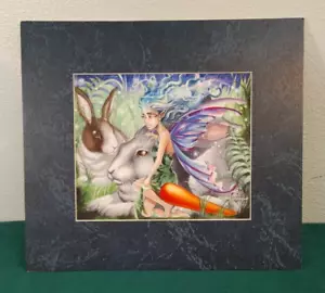"EVEN BUNNIES" print by RUTH THOMPSON 2003 SIGNED AND NUMBERED - Picture 1 of 5
