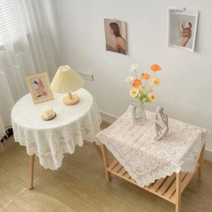 Square Dinning Tables Cover Solid Color Tea Table Cloth Tablecloth Home Decor - Picture 1 of 11