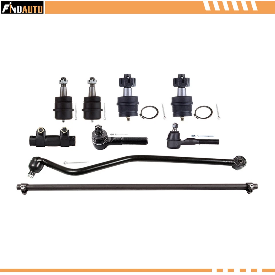 For 1997-2006 Jeep Wrangler TJ 4WD Front Tie Rod Ends Ball Joints Track Bar Set - Imagem 1 de 1