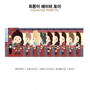 TWICE OFFICIAL POP UP STORE CHARACTER PAPER TOY + PHOTOCARD - CHOICE OF MEMBER
