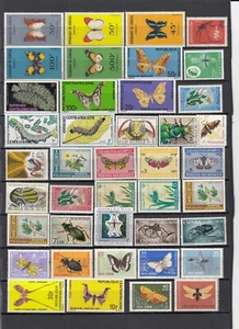 THEMATIQUE FAUNE PAPILLONS INSECTES NOMBREUSES SERIES NEUVES TOUS PAYS - Foto 1 di 3