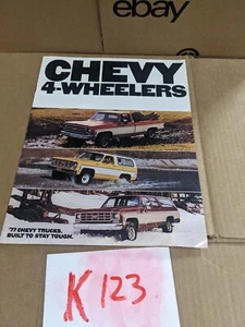 Chevrolet 1977 camión de 4 ruedas folleto de ventas original - Imagen 1 de 7