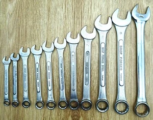 Combination Spanner Wrench Set - 11 pieces - Metric 18mm to 7mm - Picture 1 of 6