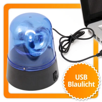 USB police light blue light emergency light lamp police decorative light gadget siren - Image 1 of 3