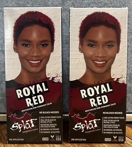 Splat Royal Red Rebellious Colors Semi-Permanent Hair Dye Kit-LOT 2 - Picture 1 of 4