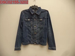 NWOT - &Denim H&M Girls Dark Wash Trucker Style Jean Jacket, Sz XL (14+ years) - Picture 1 of 6