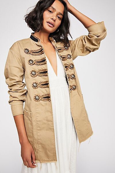 Passenger Boho Military Jacket Size 