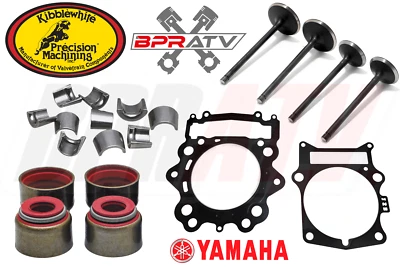 Yamaha Grizzly 700 YFM700 Intake Exhaust Valve Kit KIBBLEWHITE Red Seals Keepers - Image 1 of 4