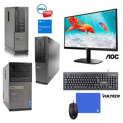 DELL COMPUTER OPTIPLEX 7010 i5 SSD 128GB RAM 8GB PC WIN10 MONITOR KIT RIGENERATO - Immagine 1 di 4