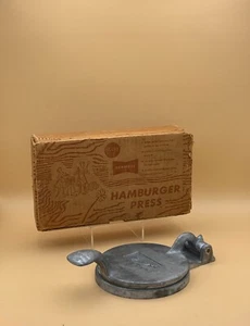Sears Kenmore VINTAGE Aluminiumdruckguss Hamburger Presse in Box 2752 - Bild 1 von 7