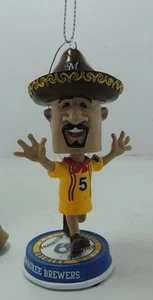 2014 Chorizo #5 Racing Sausage Bobble Head Holiday Ornament 1 of 360 in stock - Picture 1 of 5