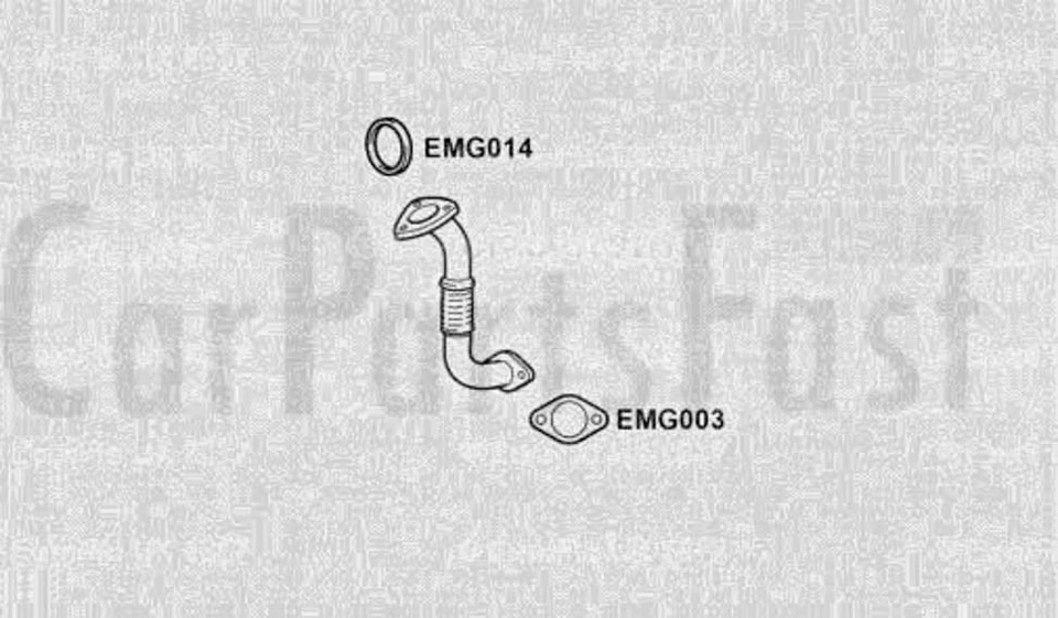 Tuyau Avant EFFD8018 Ford Escort 1.8 Diesel Berline 07/1993 À 01/1995 Foto 1 de 1